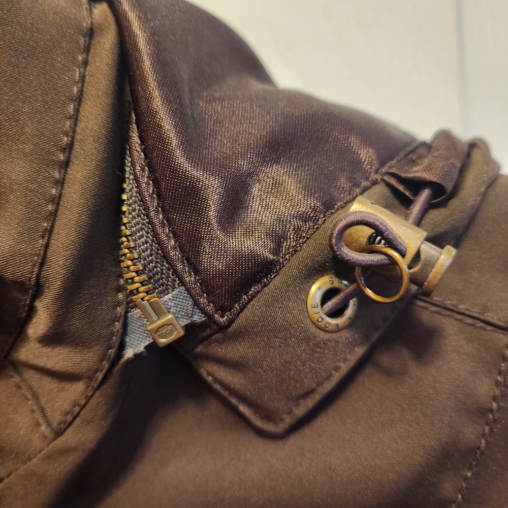 Sz XL Eddie Bauer insulated waterproof trench in chocolate brown - Picture 2 of 6